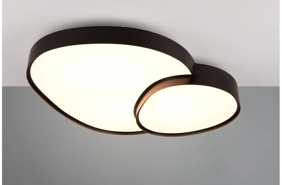 Πλαφονιέρα Φωτιστικό Οροφής LED 45W Μαύρο Dimmer 2700-6500K Rise 647519232 Trio Lighting-647519232-Μαύρο 647519232