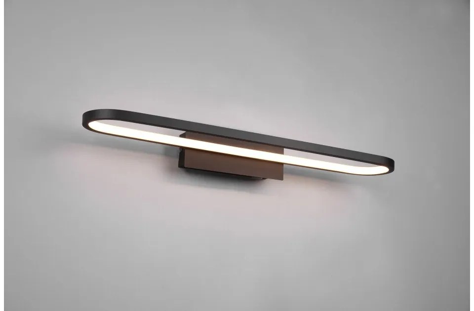 Απλίκα Φωτιστικό Τοίχου Μπάνιου LED 22W IP44 Gianni 283779132 Trio Lighting-283779132-Μαύρο 283779132