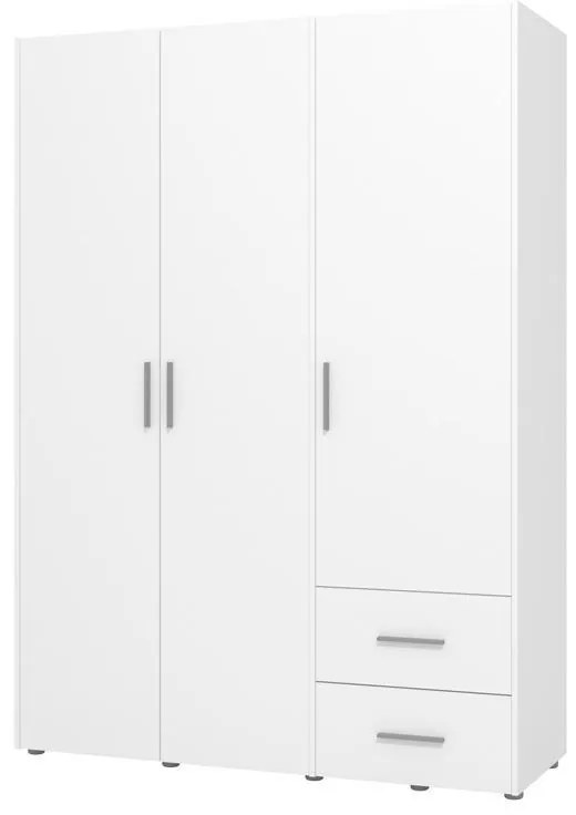 Ντουλάπα PARNAS 3K2F Τρίφυλλη Λευκή 149x54x208 εκ. 149x54x208 εκ.