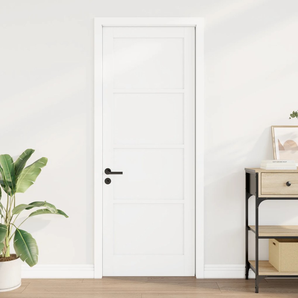 vidaXL Εσωτερική Πόρτα "ORKDAL" Λευκή 78x211x4 εκ Σταθερή Ξύλινη Πόρτα Πεύκου