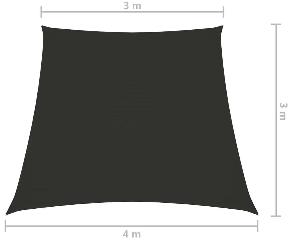 Πανί Σκίασης Τραπέζιο Ανθρακί 3/4 x 3 μ. από Ύφασμα Oxford - Ανθρακί