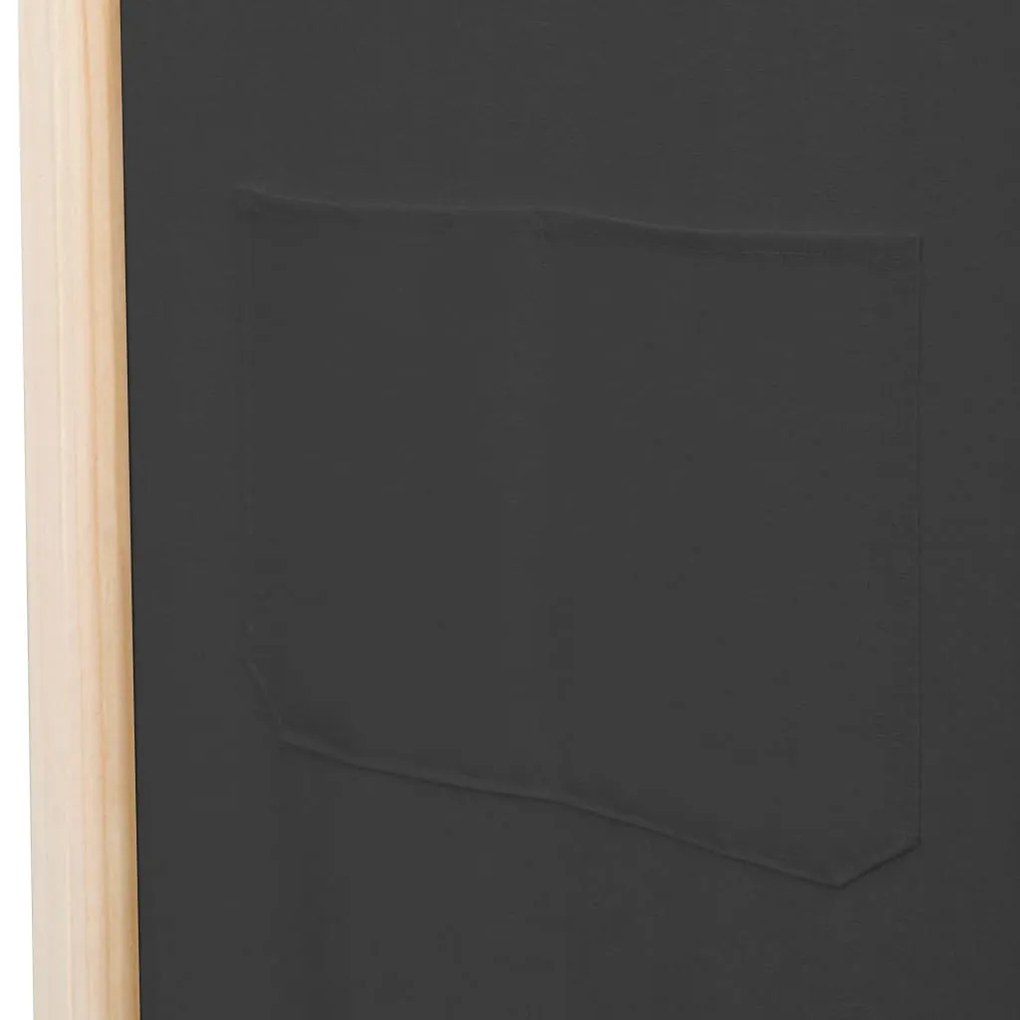 vidaXL Διαχωριστικό Δωματίου με 3 Πάνελ Γκρι 120x170x4 εκ. Υφασμάτινο