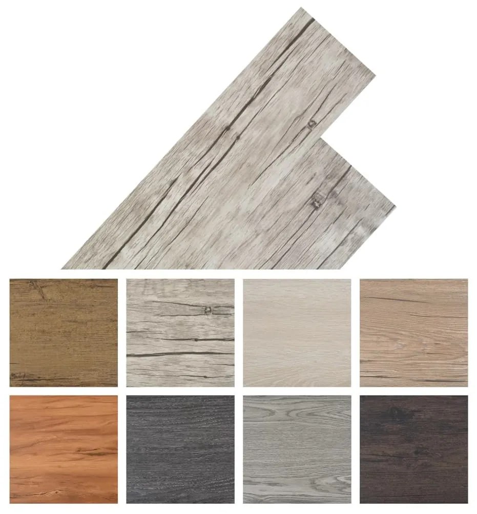 Δάπεδο Αυτοκόλλητο Washed Oak 5,02 μ² / 2 χιλ. από PVC - Γκρι