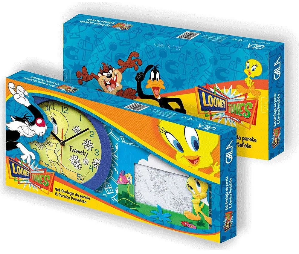 Ρολόι Τοίχου &amp; Κορνίζα (Σετ 2Τμχ) Tweety H239 Multi Ango Plastic