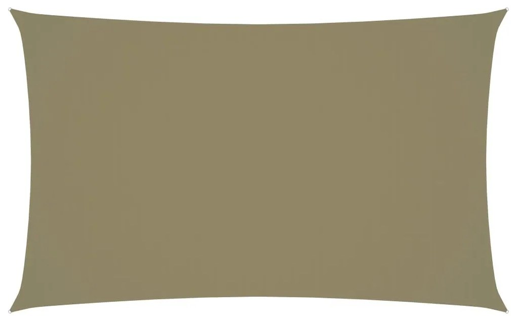 Πανί Σκίασης Ορθογώνιο Μπεζ 3 x 6 μ. από Ύφασμα Oxford - Μπεζ