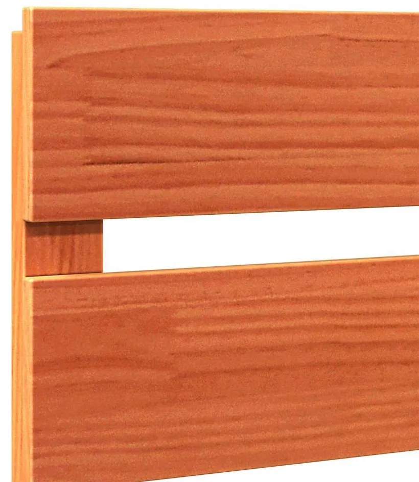 vidaXL Κεφαλάρι με κεφαλάρι Καφέ 140.5 x 3 x 80 cm Μασίφ ξύλο πεύκου