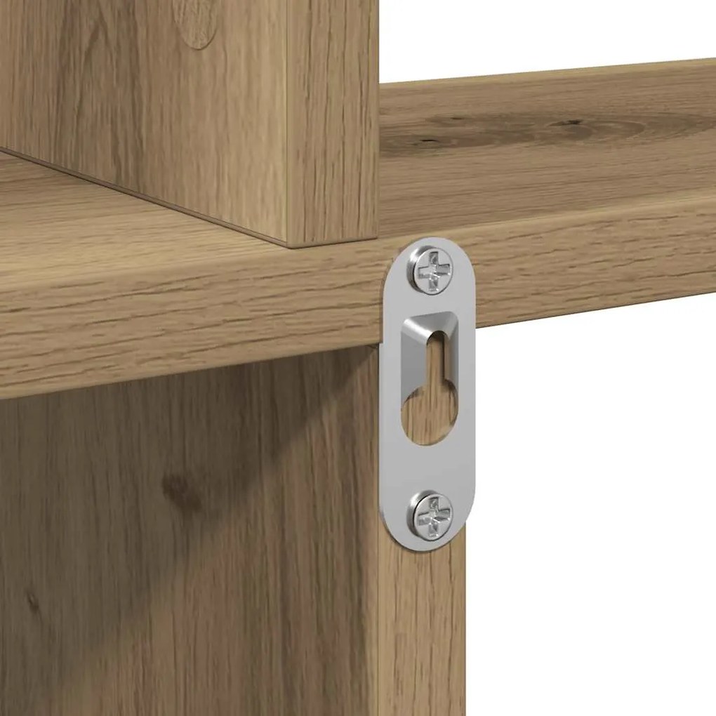 Ράφι τοίχου Artisan Oak 80x15x78,5 cm Κατασκευασμένο ξύλο - Καφέ