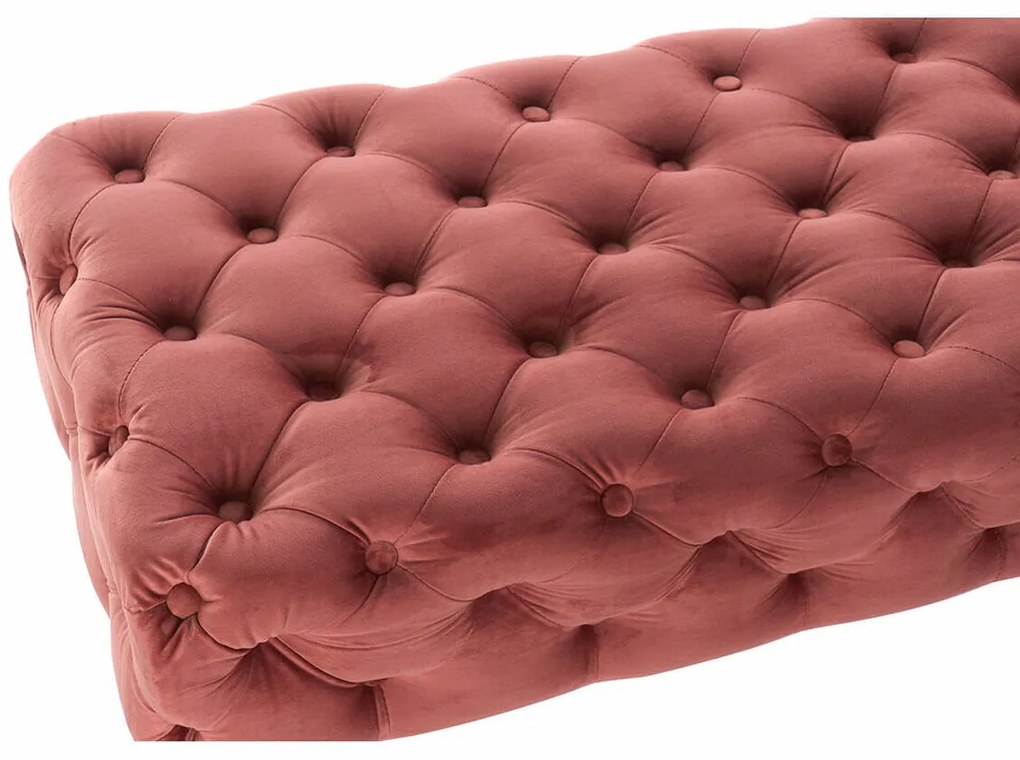Σκαμπό DKD Home Decor Ροζ Χρυσό (120 x 45 x 40 cm)