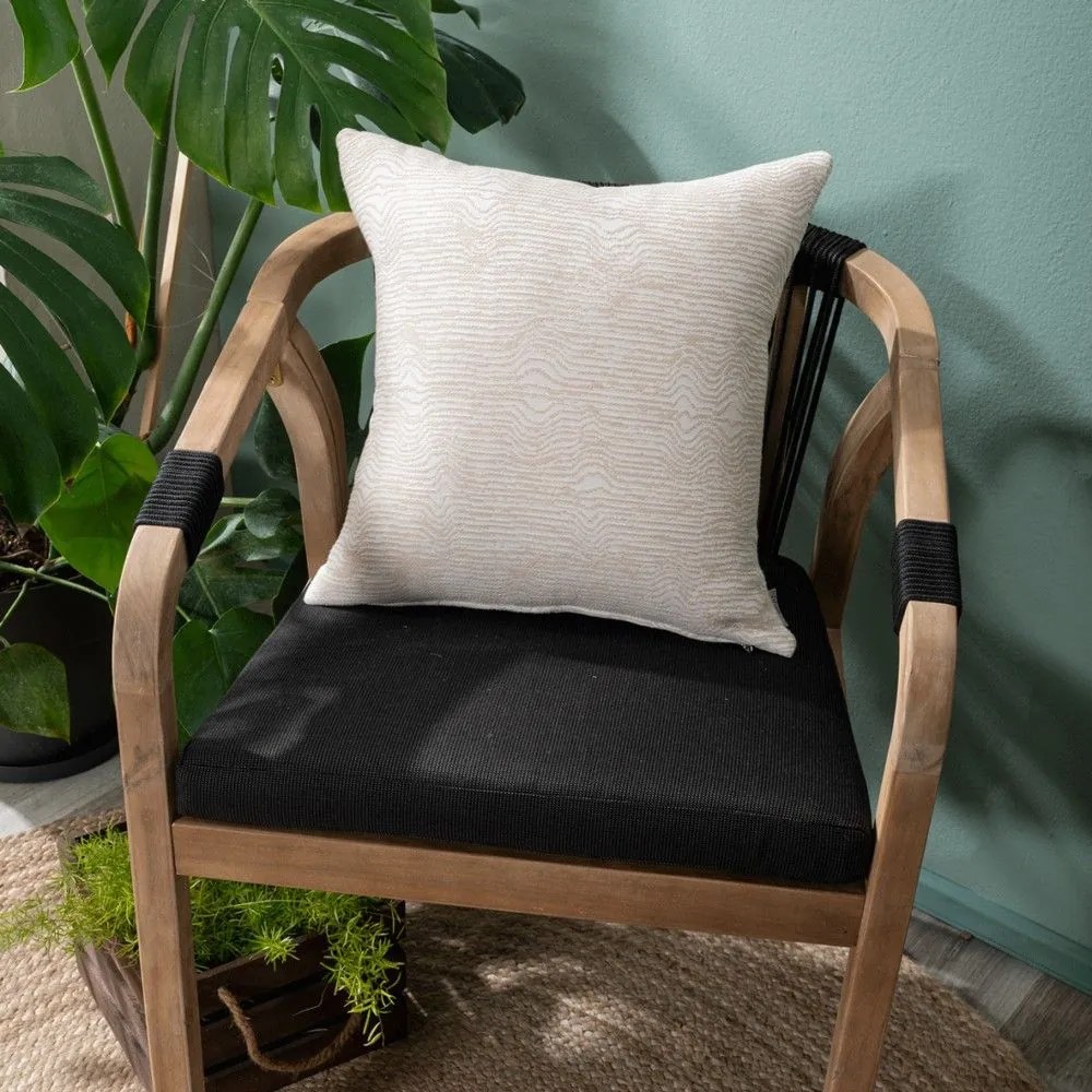 Μαξιλαροθήκη Διακοσμητική Anzio 01 Ecru Teoran 43X43 Cotton-Polyester