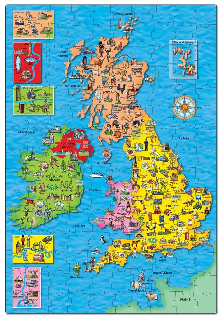 Great Britain &amp; Ireland Puzzle Orchard Toys