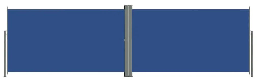 Σκίαστρο Πλαϊνό Πτυσσόμενο Μπλε 160 x 600 εκ. - Μπλε