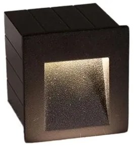 Χωνευτό Φωτιστικό Τοίχου LED 3W IP65 Αλουμίνιο Γραφίτης 135 Sunlight-135-Ανθρακί 135