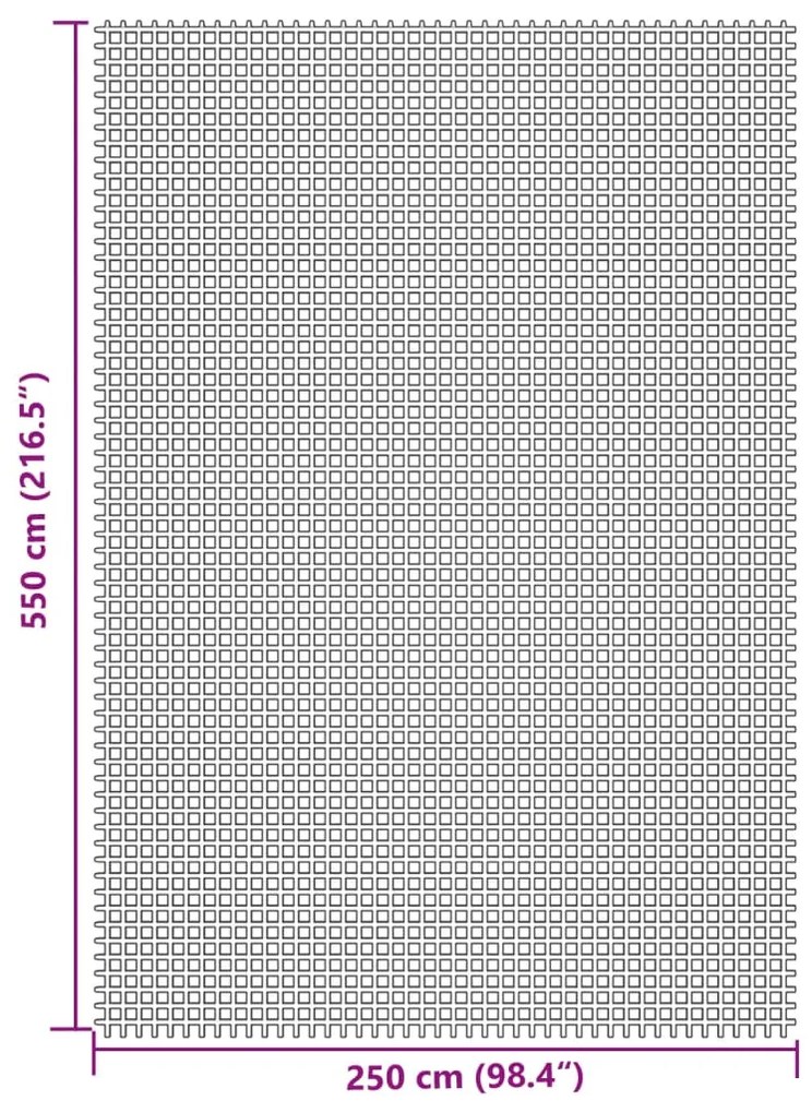 Χαλί Σκηνής Κρεμ 5,5x2,5 μ.