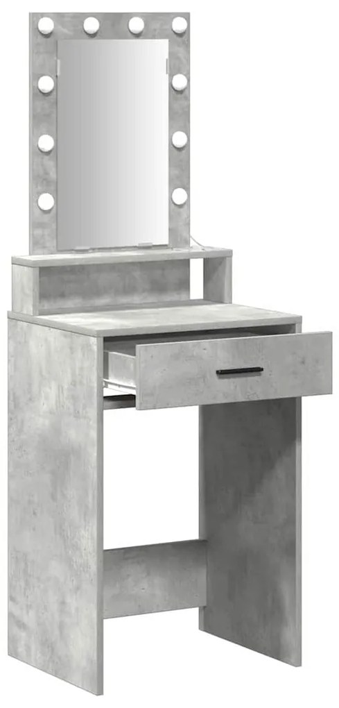 vidaXL Τραπέζι περιποίησης Γκρι 50 x 41 x 140 εκ. Επεξεργασμένο ξύλο