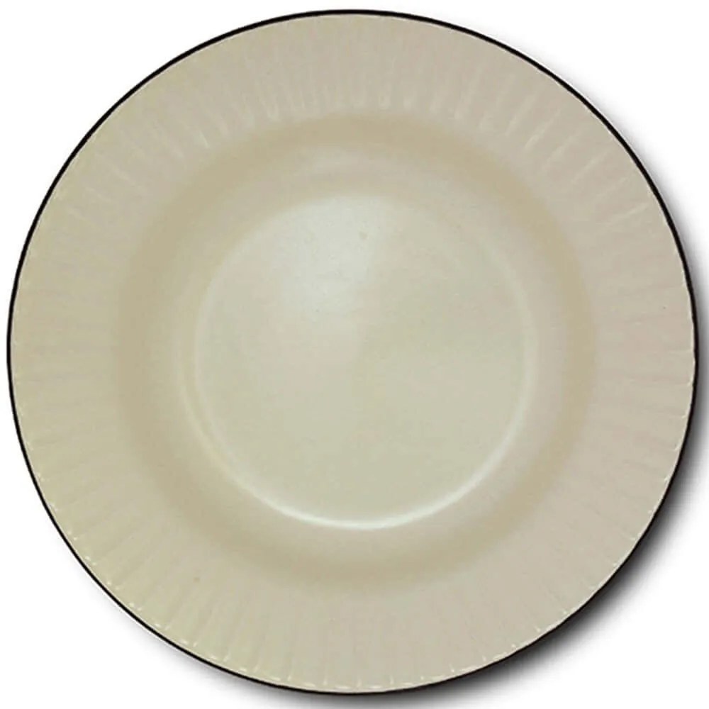 Πιάτο Βαθύ Penelope 10-017-013 Φ20x3,6cm Beige Nava Πηλός