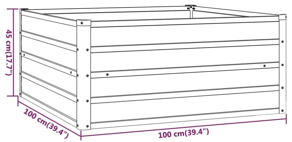 ΖΑΡΝΤΙΝΙΕΡΑ ΓΚΡΙ 100 X 100 X 45 ΕΚ. ΑΝΘΕΚΤΙΚΟ ΑΤΣΑΛΙ 151949