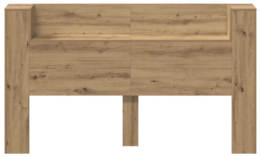 vidaXL Κρεβάτι με Κεφαλάρι artisan δρυς 180 x 17 x 104.5 εκ