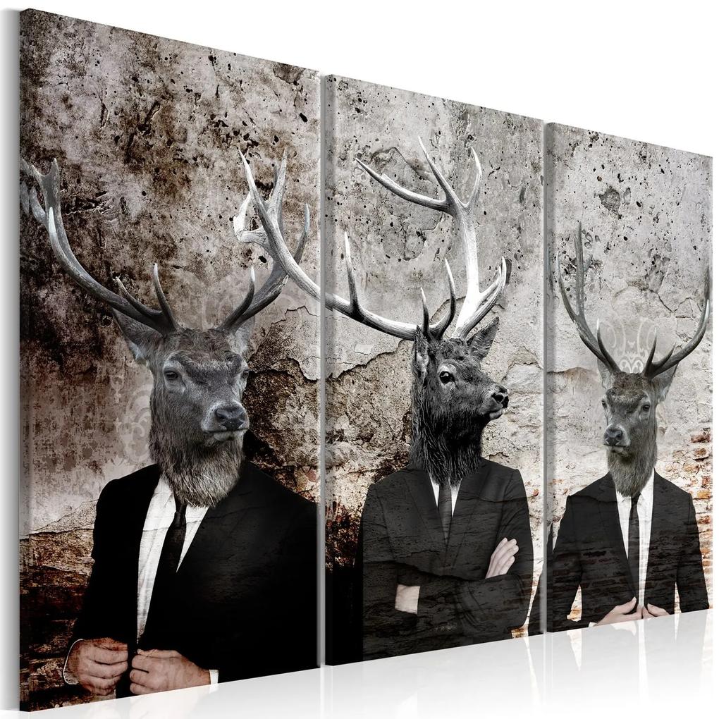 Πίνακας - Deer in Suits I 120x80