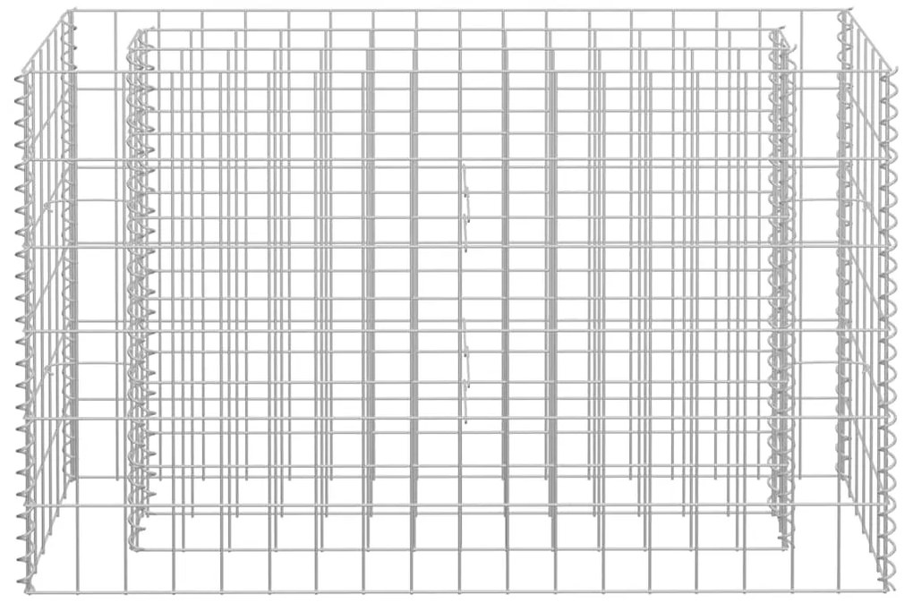 vidaXL Συρματοκιβώτιο-Γλάστρα Υπερυψωμένη 90x30x60 εκ. Γαλβ. Χάλυβας