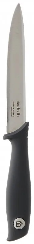 Μαχαίρι Brabantia Tasty+ 1001165, 13,3 cm, Σκληρυμένο ατσάλι, Ανθεκτικό σε γρατζουνιές και διάβρωση, Σκούρο γκρι