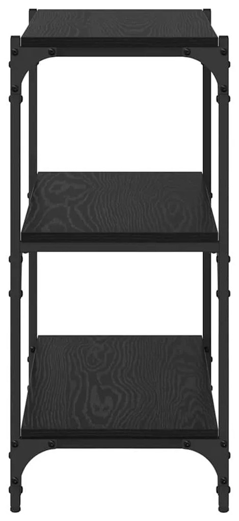 vidaXL Βιβλιοθήκη Μαύρη δρυς 40 x 33 x 70.5 εκ. Επεξεργασμένο ξύλο