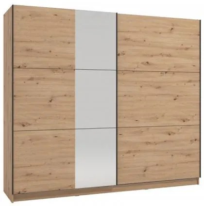 ΝΤΟΥΛΑΠΑ SIERRA 240 ΜΕ ΚΑΘΡΕΦΤΗ ARTISAN OAK ΧΡΩΜΑ 237x63x210εκ 11011856