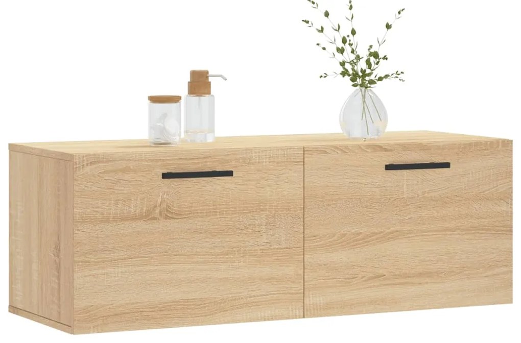 vidaXL Ντουλάπι Τοίχου Sonoma Δρυς 100 x 36,5 x 35 εκ. Επεξεργ. Ξύλο