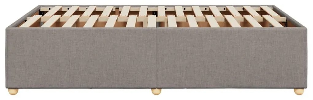 vidaXL Σκελετός Κρεβατιού Χωρίς Στρώμα Taupe 120x200 εκ. Υφασμάτινο