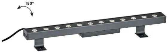 Wall washer LED Marvel αλουμινίου ανθρακί L60 Viokef-4187300-Ανθρακί 4187300