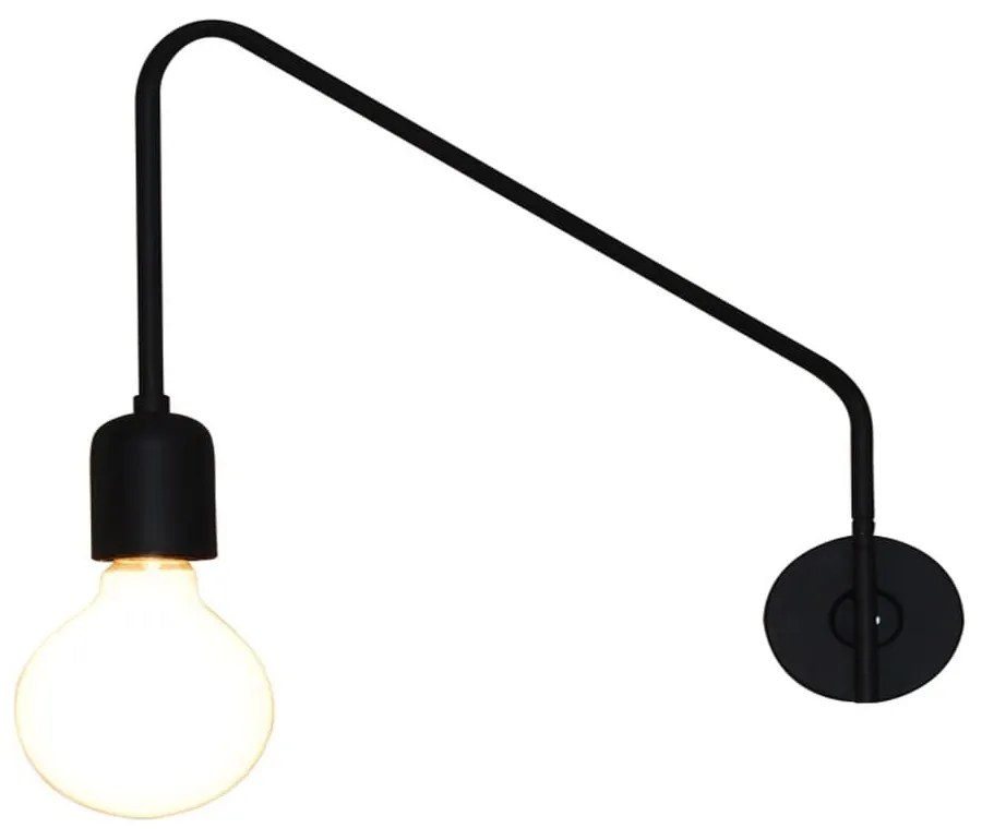 Φωτιστικό Τοίχου - Απλίκα HL-3549-1 77-3965 Mala Black  Homelighting Metal