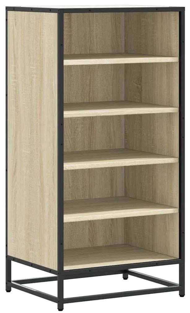 Παπουτσοθήκη Sonoma Δρυς 48x38x97,5 εκ. από Επεξεργασμένο Ξύλο - Καφέ