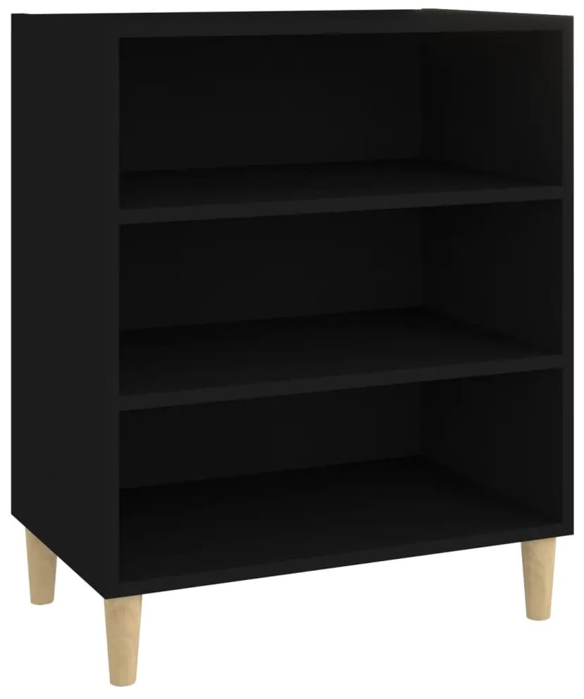 vidaXL Ραφιέρα Μαύρη 57 x 35 x 70 εκ. από Μοριοσανίδα