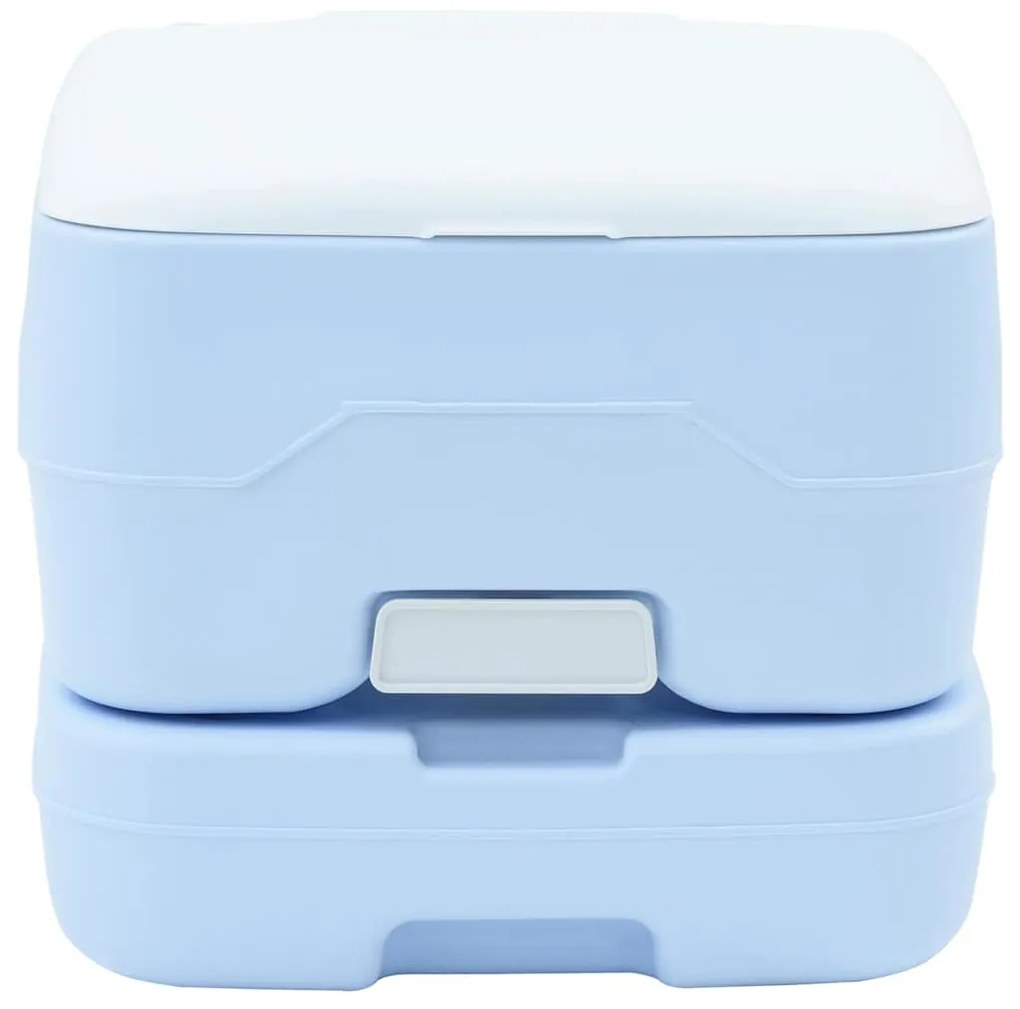 vidaXL Τουαλέτα Κάμπινγκ Απαλό Μπλε και Λευκό 41,5 x 36,5 x 30 cm