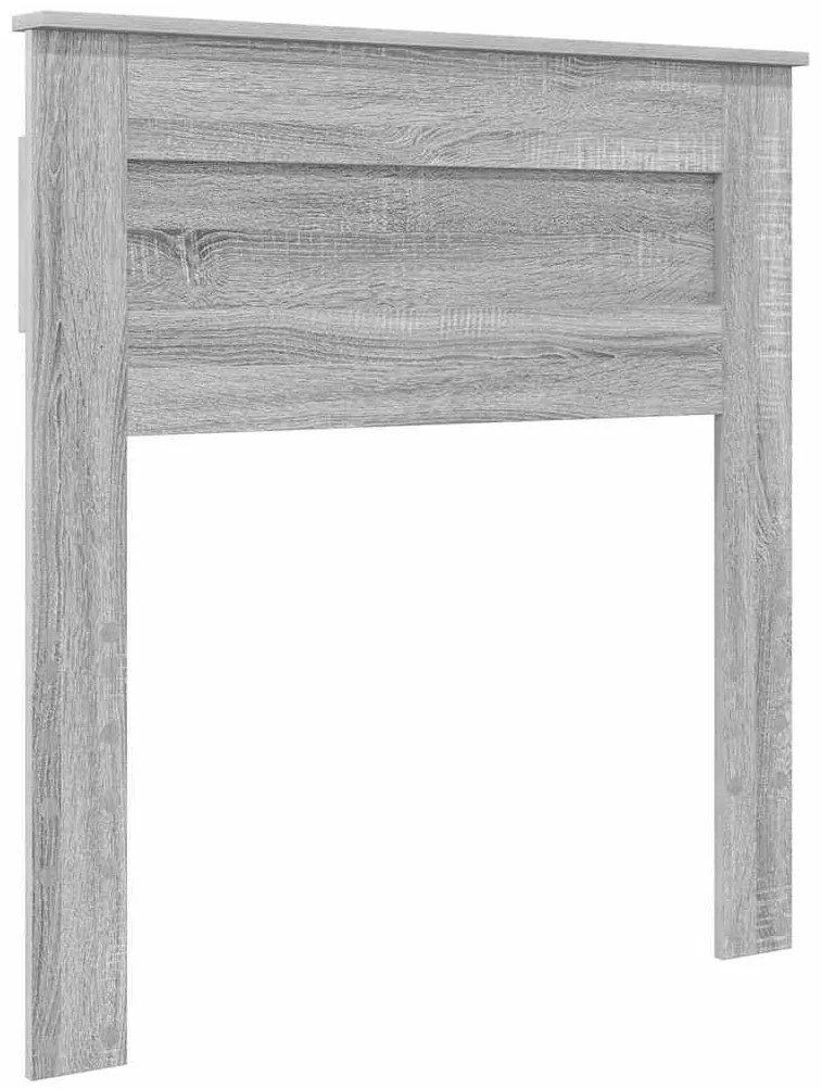 vidaXL Κεφαλάρι με κεφαλάρι Γκρίζο Σονομα 90 cm Επεξεργασμένο ξύλο