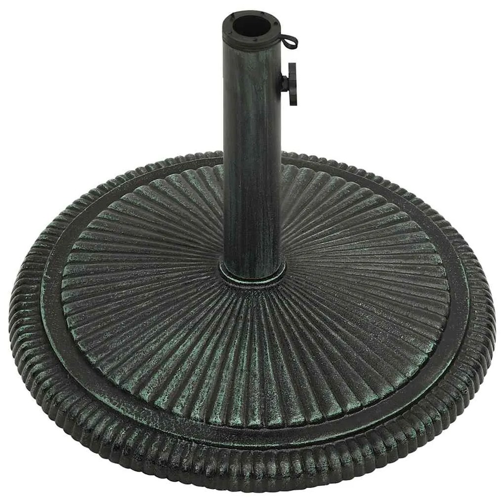 vidaXL Βάση Ομπρέλας Πράσινη 45 x 45 x 30 εκ. από Χυτοσίδηρο
