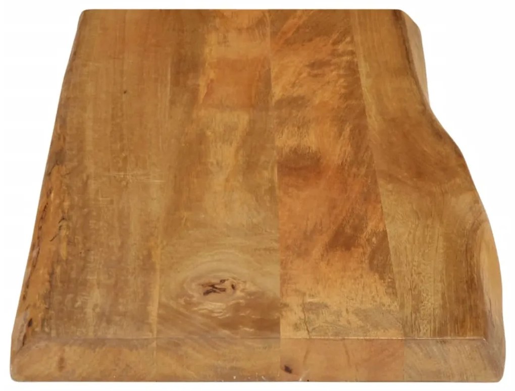 vidaXL Επιφάνεια Τραπεζιού 100x40x3,8 εκ. Live Edge Μασίφ Ξύλο Μάνγκο