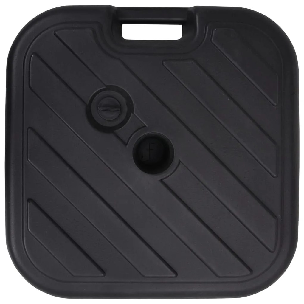 vidaXL Βάση Ομπρέλας Μαύρη 24 Λίτρα για Άμμο / Νερό