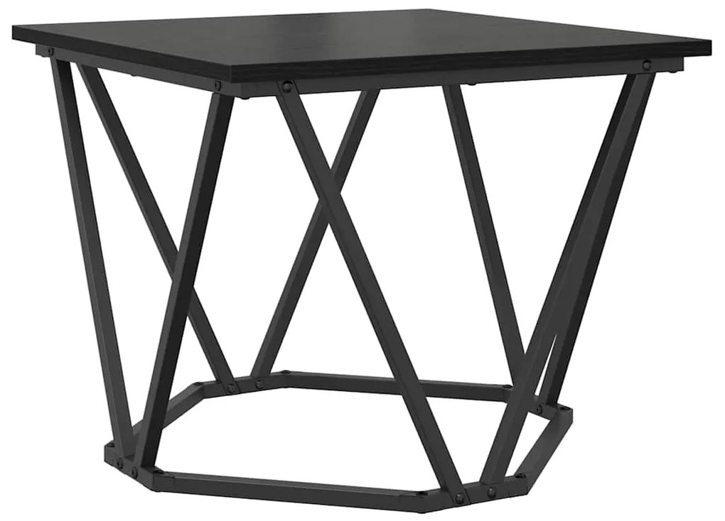 vidaXL Σετ βοηθητικά τραπεζάκια 2 pcs Μαύρη δρυς 50 x 50 x 40 cm