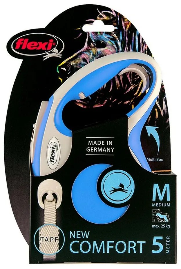 Λουρί Σκύλου Flexi New Comfort L Μπλε (5 m)
