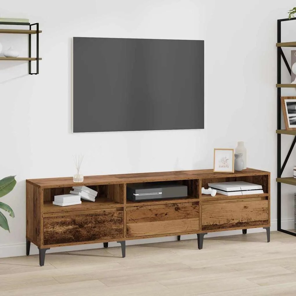vidaXL Ντουλάπι TV Παλαιό ξύλο 150 x 30 x 44.5 εκ. Επεξεργασμένο ξύλο