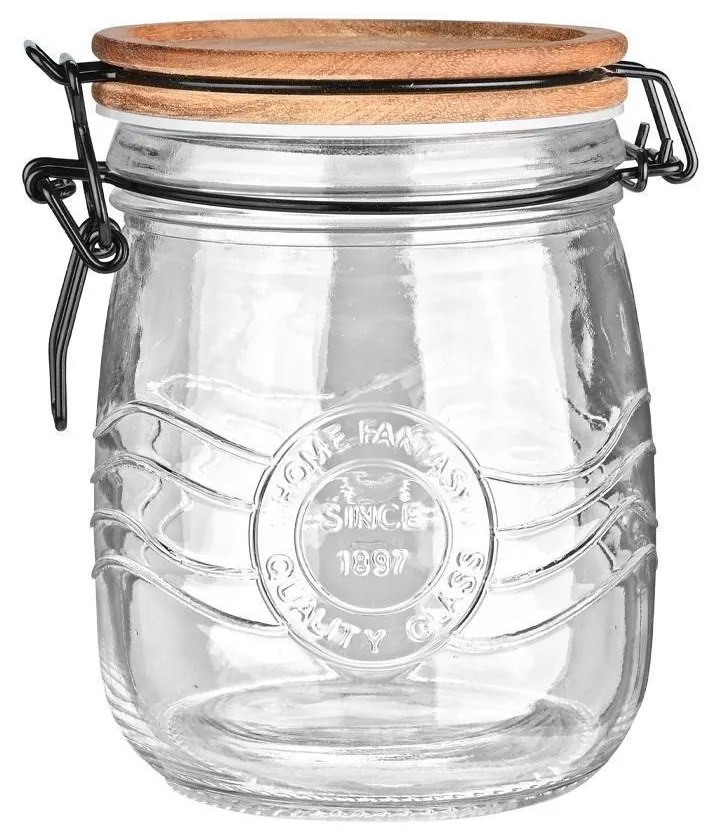 ESTIA ΔΟΧΕΙΟ ΑΠΟΘΗΚΕΥΣΗΣ ALLURE ΓΥΑΛΙΝΟ 750ml ΜΕ ΚΛΙΠ ΚΑΠΑΚΙ
