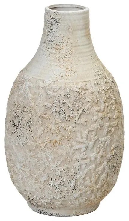 Βάζο μπέζ κεραμικό 18,5x18,5x31,5cm