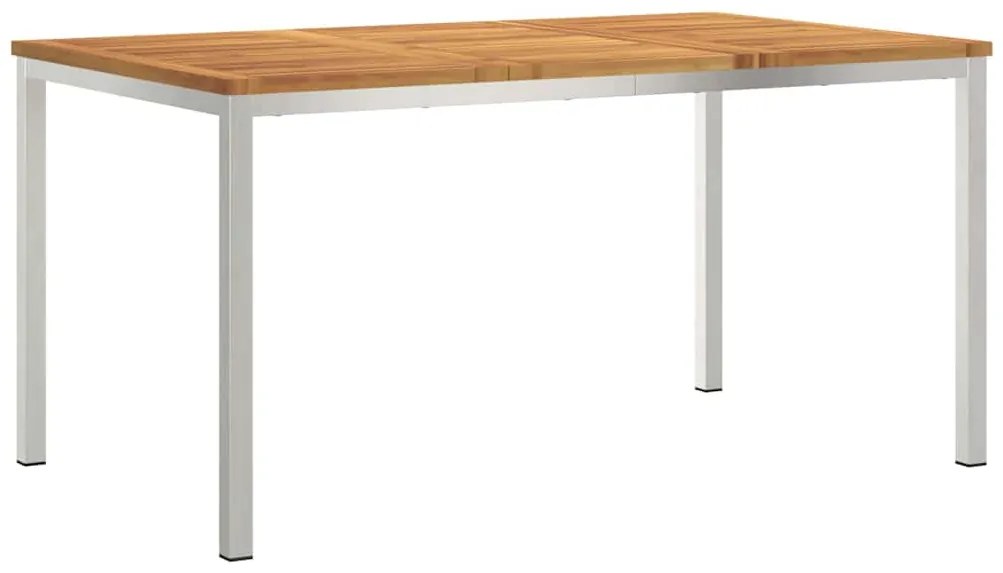 vidaXL Σετ Εξωτερικής Τραπέζης 5 pcs Καφέ Στερεό Ξύλο Ακακίας