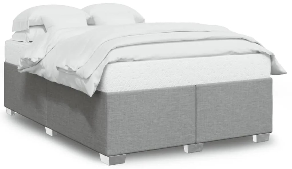 Σκελετός Κρεβατιού Χωρίς Στρώμα Αν. Γκρι 160x200 εκ.Υφασμάτινο