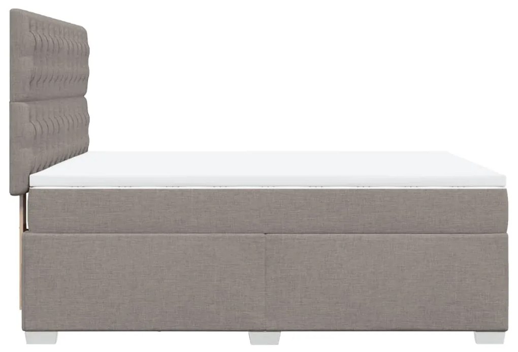 ΚΡΕΒΑΤΙ BOXSPRING ΜΕ ΣΤΡΩΜΑ TAUPE 160X200 ΕΚ. ΥΦΑΣΜΑΤΙΝΟ 3290550