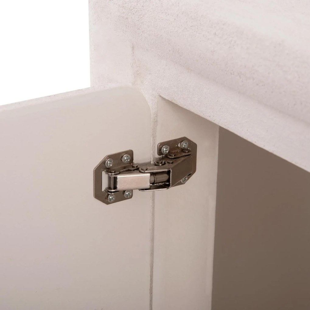 ΜΠΟΥΦΕΣ ΣΕΙΡΑ SANTORINI  MDF ΣΕ ΥΠΟΛΕΥΚΟ ΧΡΩΜΑ-3 ΠΟΡΤΕΣ 140x38x64Υεκ.