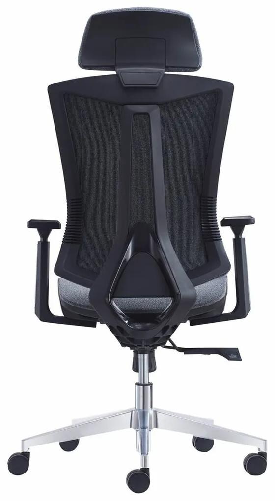 Καρέκλα γραφείου Mesa 439, Γκρι, 120x68x68cm, 20 kg, Με μπράτσα, Με ρόδες, Μηχανισμός καρέκλας: Μηχανισμός multiblock | Epipla1.gr