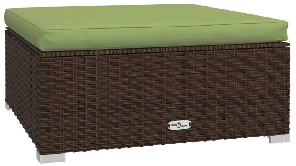 vidaXL Σαλόνι Κήπου Σετ 7 Τεμαχίων Καφέ Συνθετικό Ρατάν με Μαξιλάρια