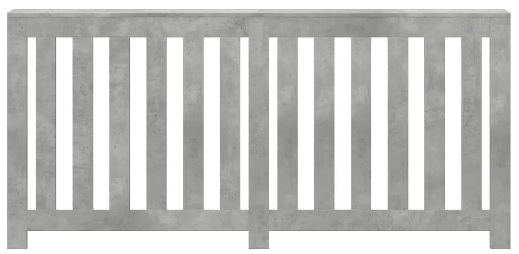 vidaXL Κάλυμμα Καλοριφέρ Γκρι Σκυροδέματος 175x20x82 εκ. Επεξ. Ξύλο