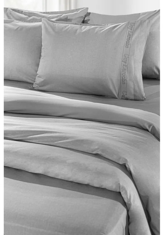 Σεντόνι King Size Με Λάστιχο "Easy Iron" Color Plus Silver 180x200+42 - Guy Laroche